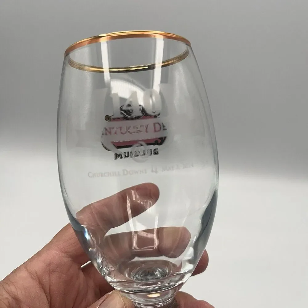 Stella Artois Belgium Beer Glass Chalice Cup 33 cl Gold Rimmed Stem 8